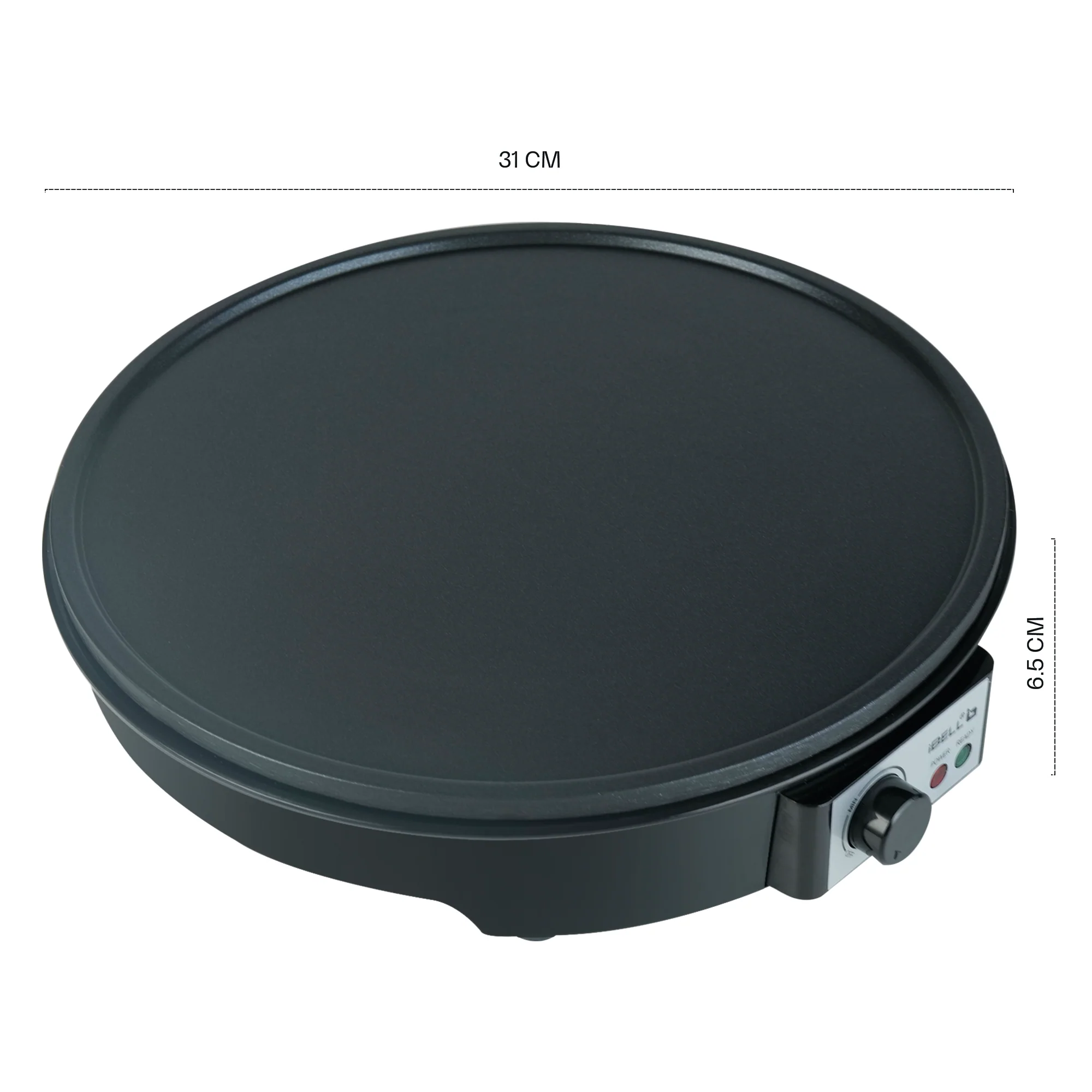 IBELL CRISP300 Dosa Maker Machine, Electric, For Dosa, Roti, Chapati, Paratha, Uthappam, Omelette, Pancake, 31cm Non-Stick Cooking Plate (Black) - Image 3