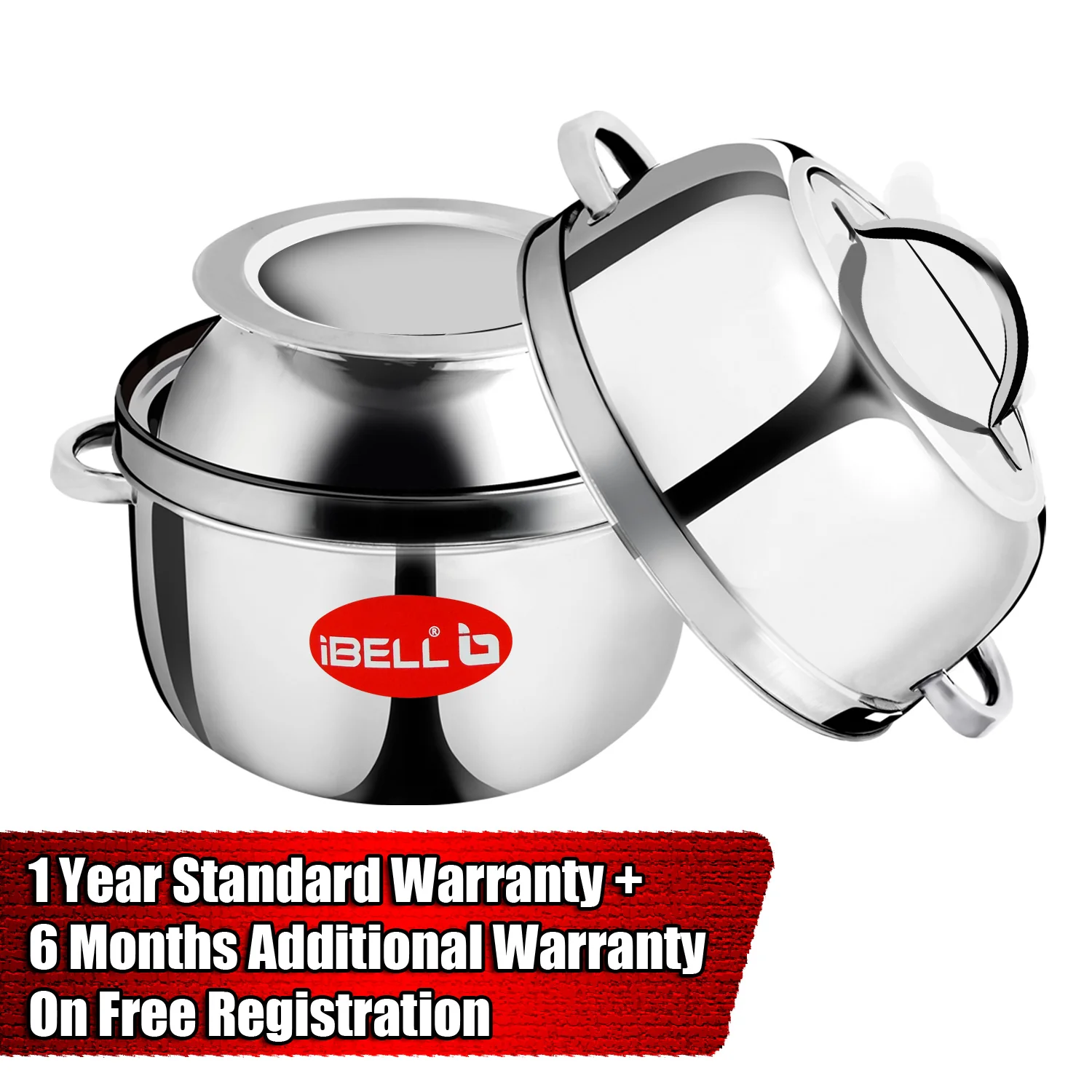 iBELL 1 kilogram Premium Stainless Steel Steam Pot, Thermal Rice Cooker, Induction Based Pot with Rubber Gasket - Image 7