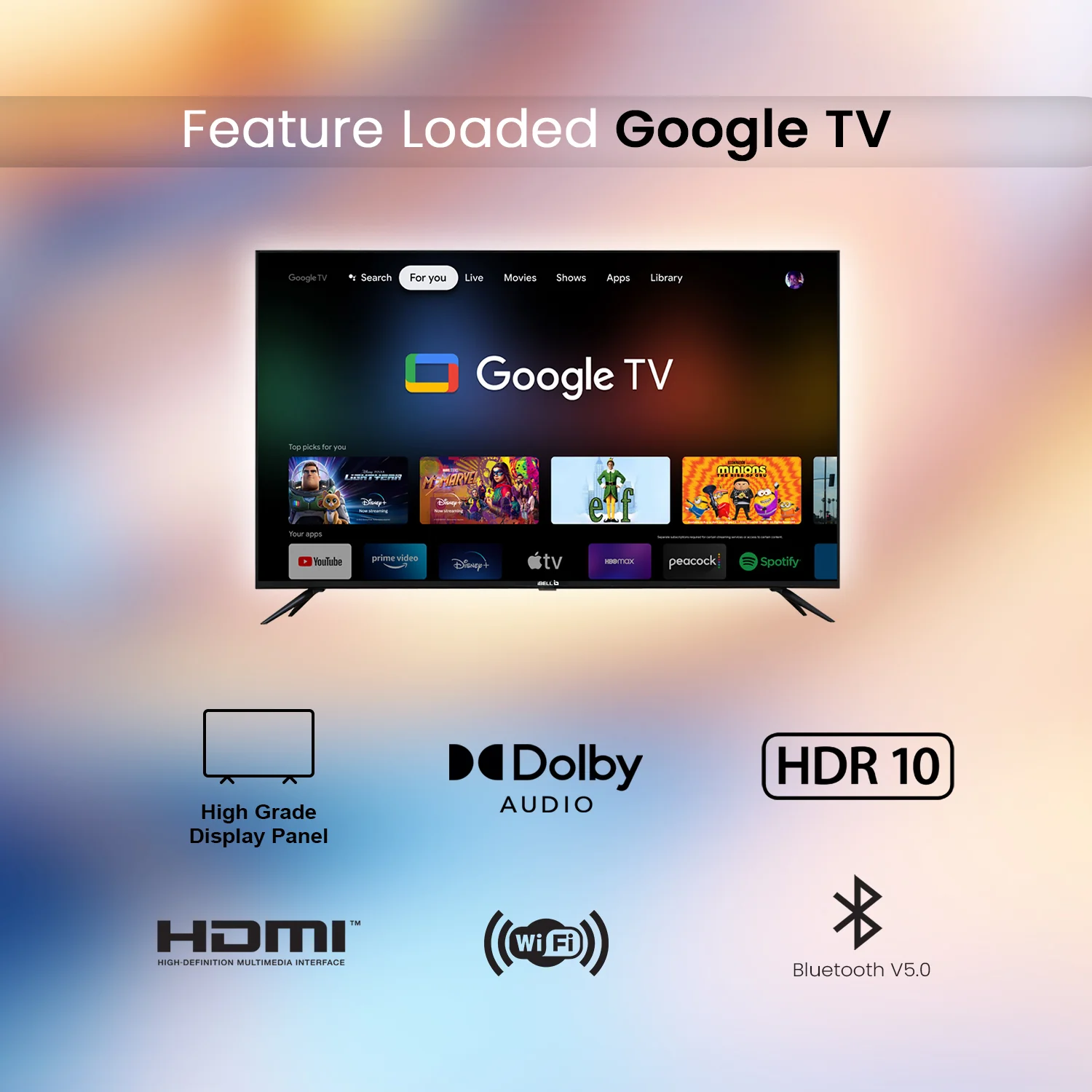 IBELL 108 cm (43 inches) A+ Series 4K Ultra HD Smart QLED TV (Black) - Image 5