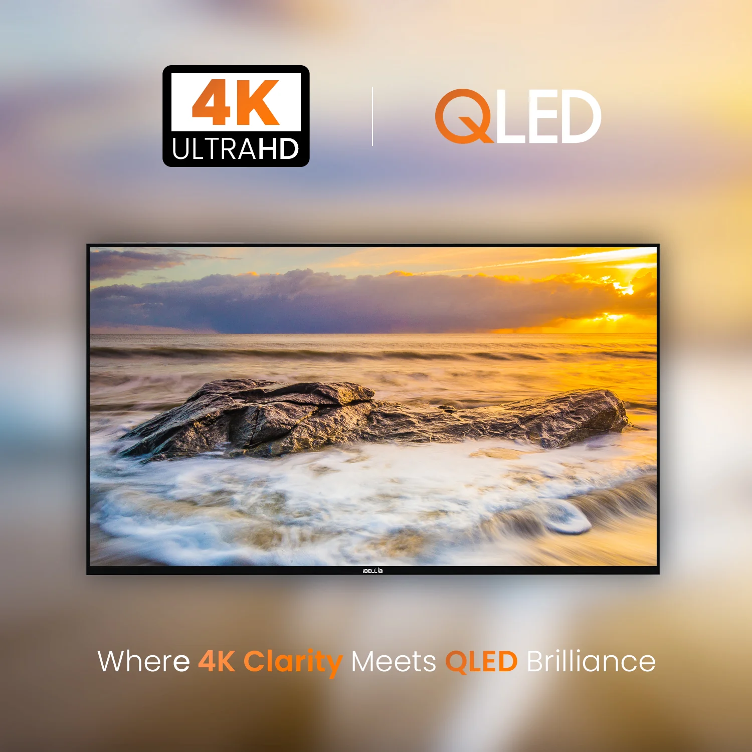 IBELL 138 cm (55 inches) A+ Series 4K Ultra HD Smart QLED TV (Black) - Image 3