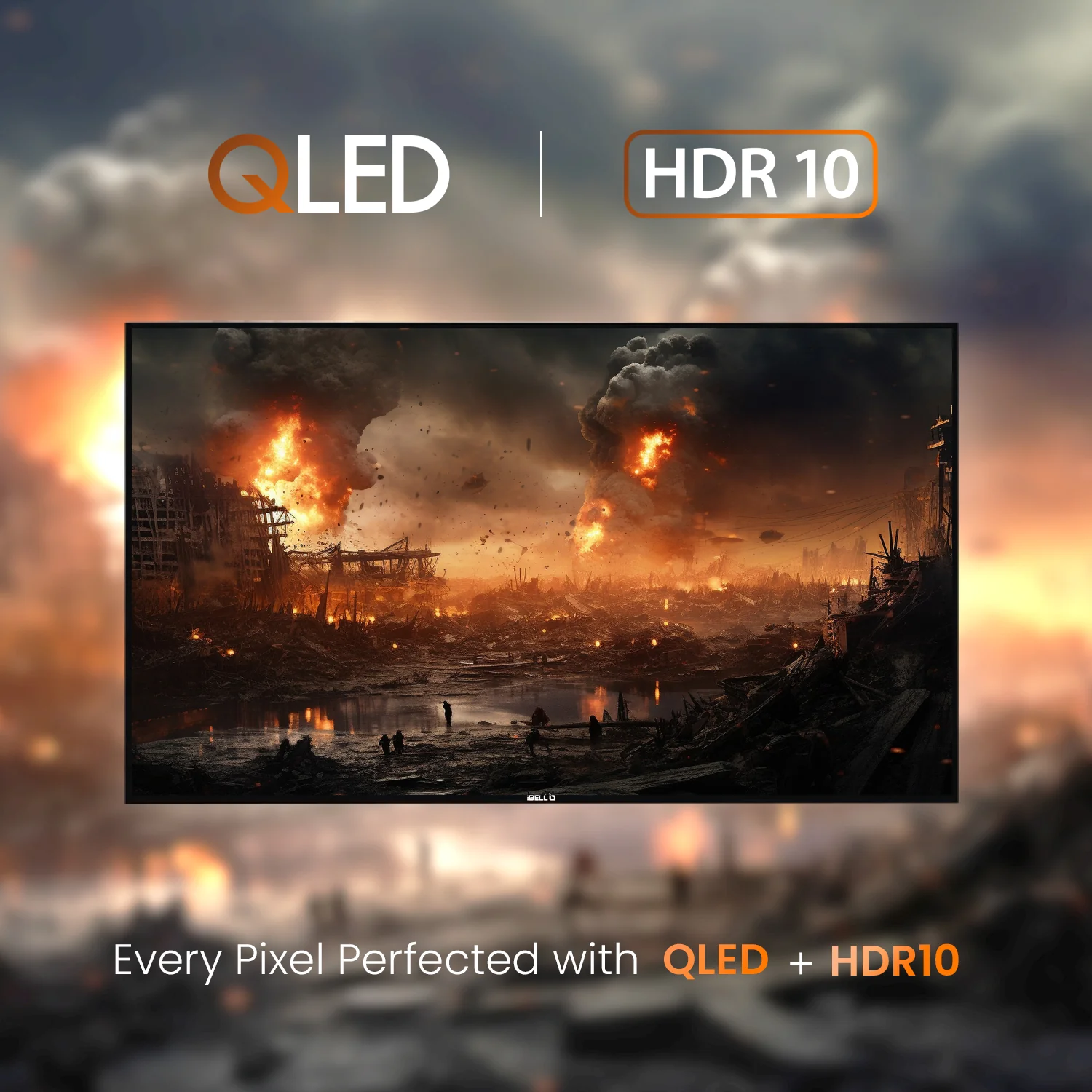 IBELL 138 cm (55 inches) A+ Series 4K Ultra HD Smart QLED TV (Black) - Image 5