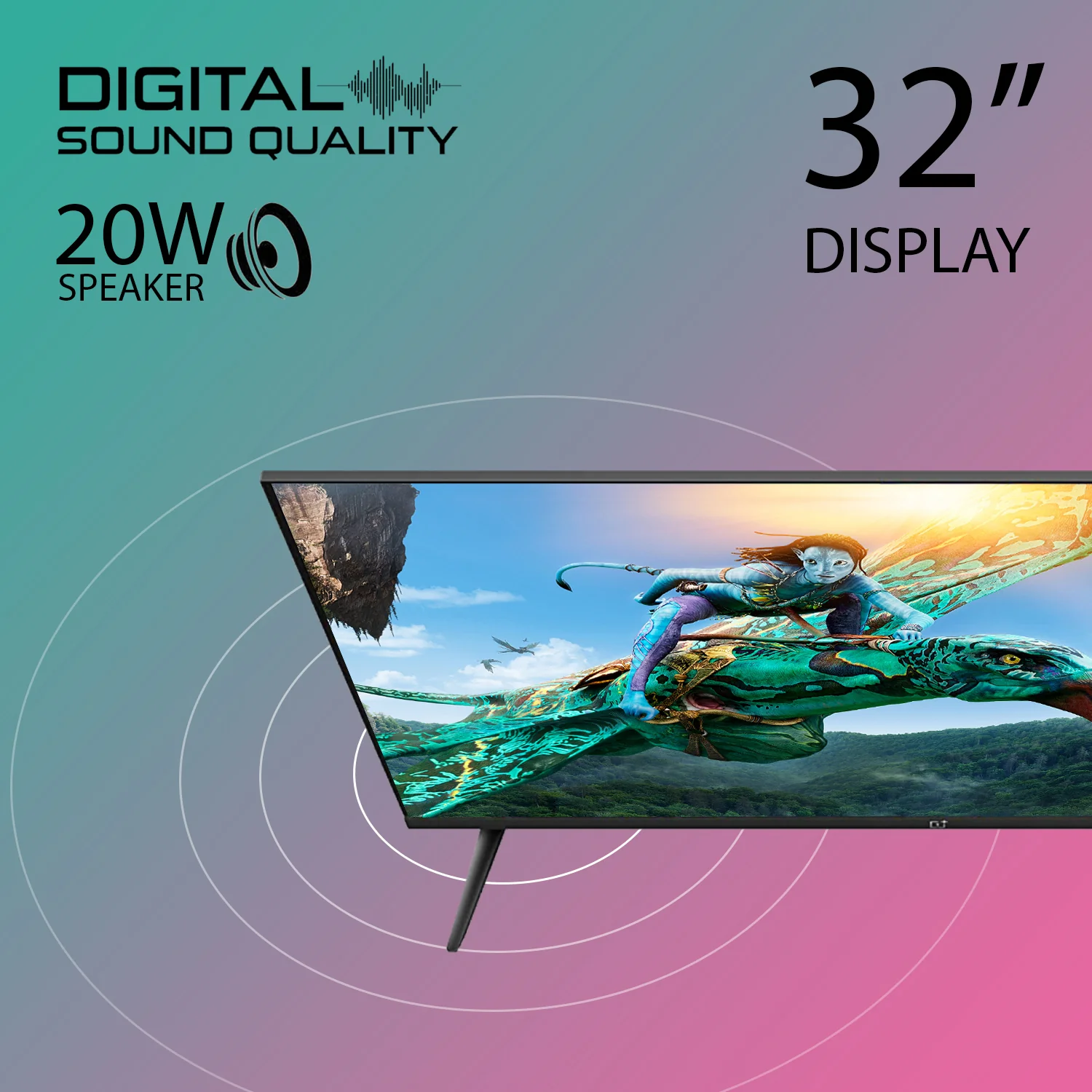 IBELL 80cm (32 inches) HD Ready Digital LED TV - Wide Screen, Digital Sound Quality (TRIDENT325NE, Black) - Image 4