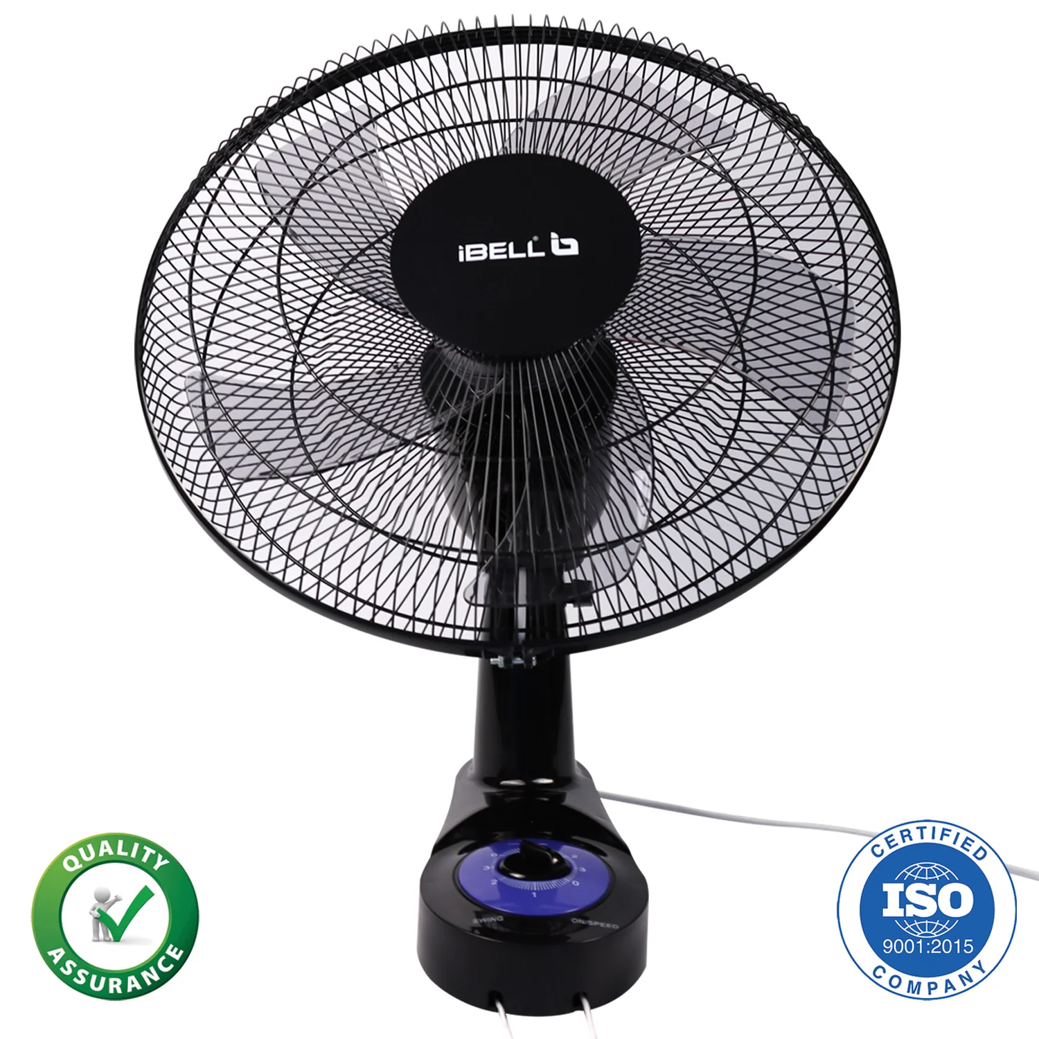 IBELL BLADE WF1980 Premium Wall Fan with 5 Leaf, Low Noise Motor,High Speed - Black, 9 inches - Image 8