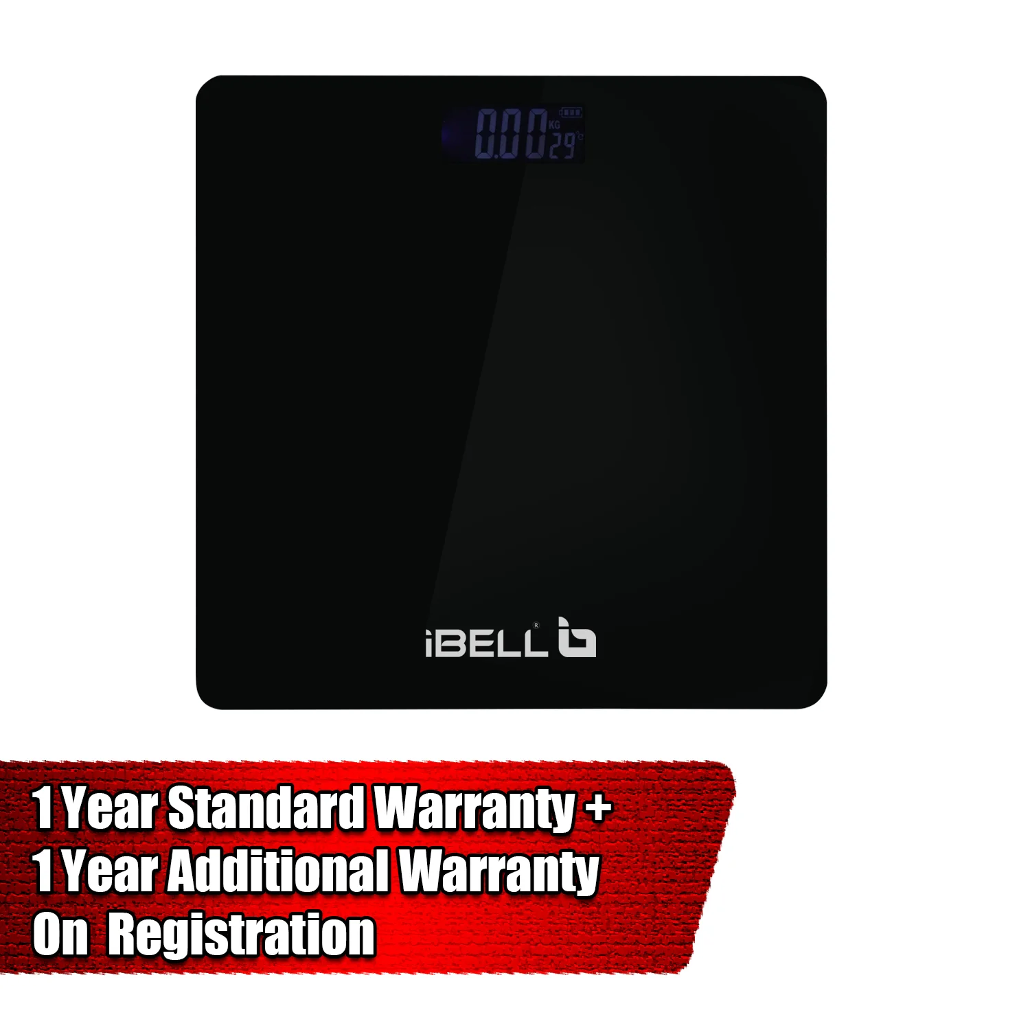 iBELL BS260M Ultra-Light Tempered Glass Backlit LCD Display Digital Personal Body Weight Weighing Scale, Bathroom Scale (180 kg) - Image 7