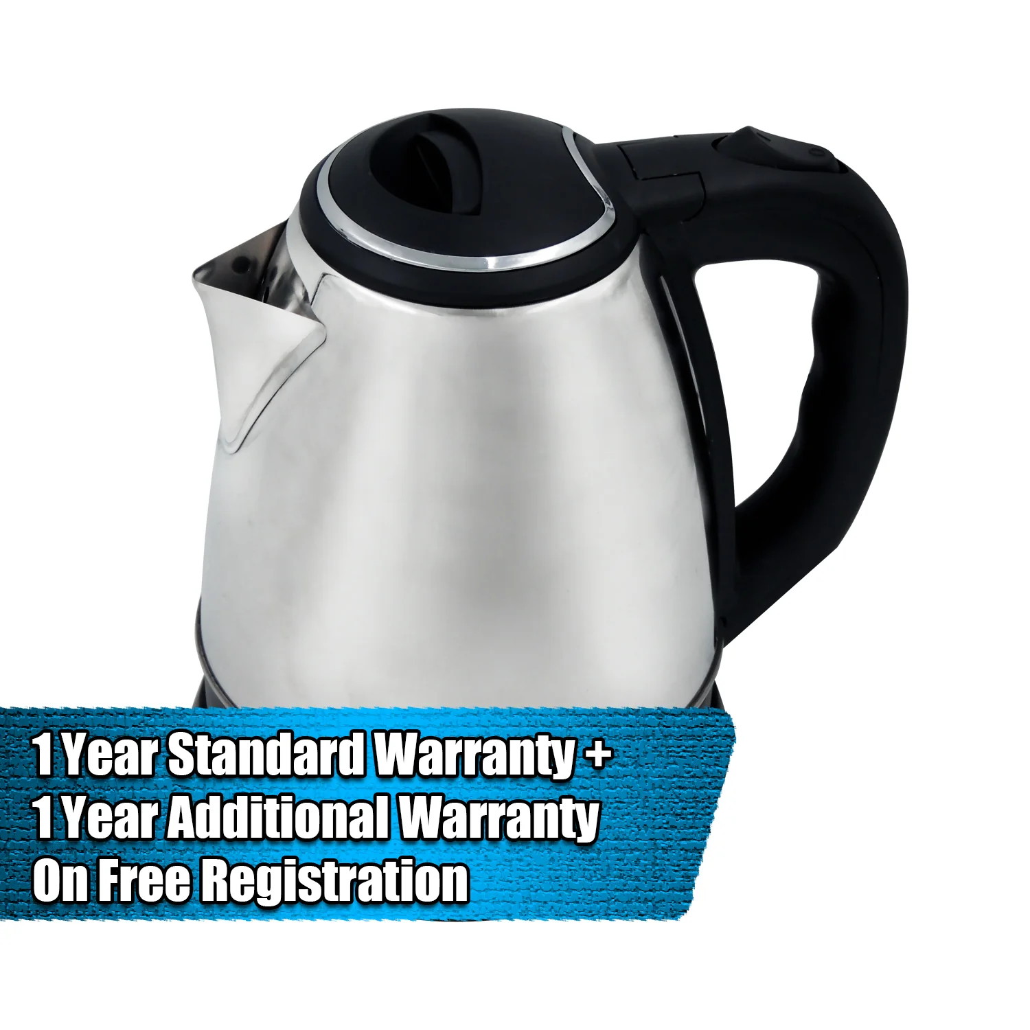 iBELL Castor CTEK15M Premium 1.5 Litre Stainless Steel Electric Kettle,1500 watts Auto Cut-Off Feature,Silver - Image 3