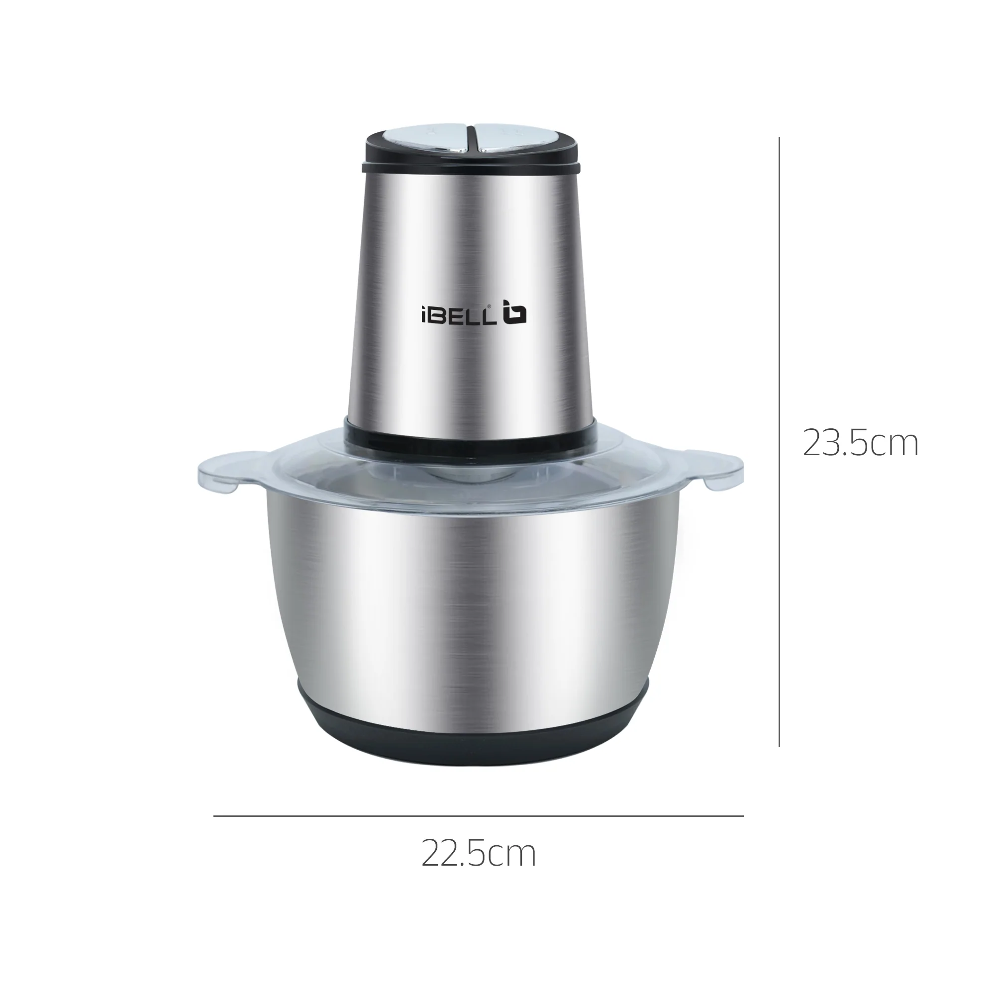 IBELL MT200SM Electric Chopper - 2 Litre Stainless Steel Bowl, 700W, Multi Purpose for Cutting Slicing Meat, Vegetables, Nuts & Fruits (Silver) - Image 5