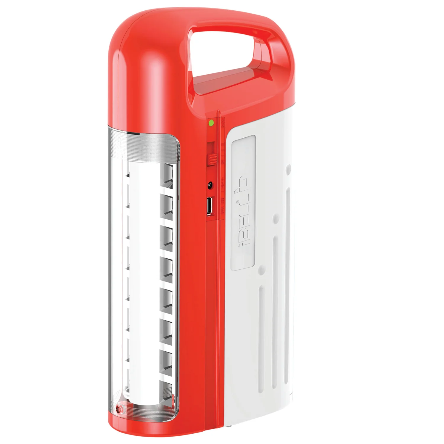 IBELL 8432 Rechargeable Emergency Light, High Bright LED Tube & LED Panel/USB Mobile Charger Jack/Solar Power Input Jack (Red) - Image 5