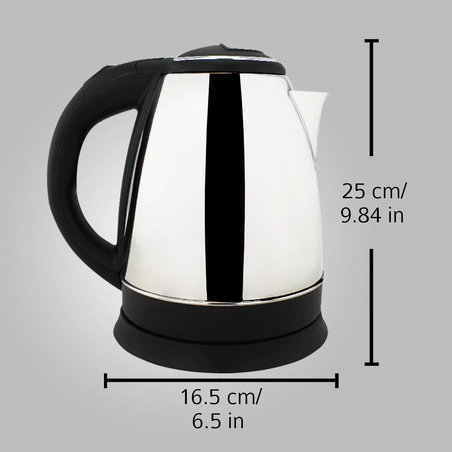 Castor Electric Kettle 1500W Stainless Steel Body with Safety Lock Lid, Automatic Shut-Off, Heat Resistant Handle & Lid, 2-Year Warranty (1.8 Ltr) - Image 3