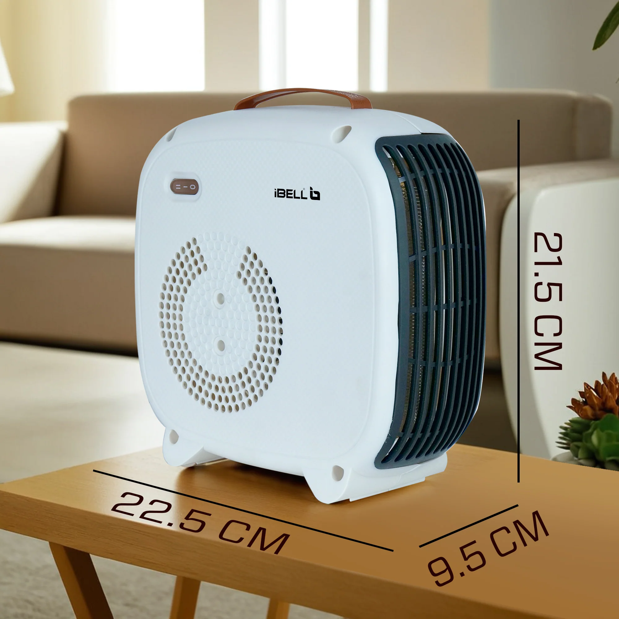 IBELL Electric Portable Room Heater | 2200W | Dual Heating Modes | Advanced Overheat Protection | Automatic shut off | Quick Warming | 2-year Warranty | White - Image 6