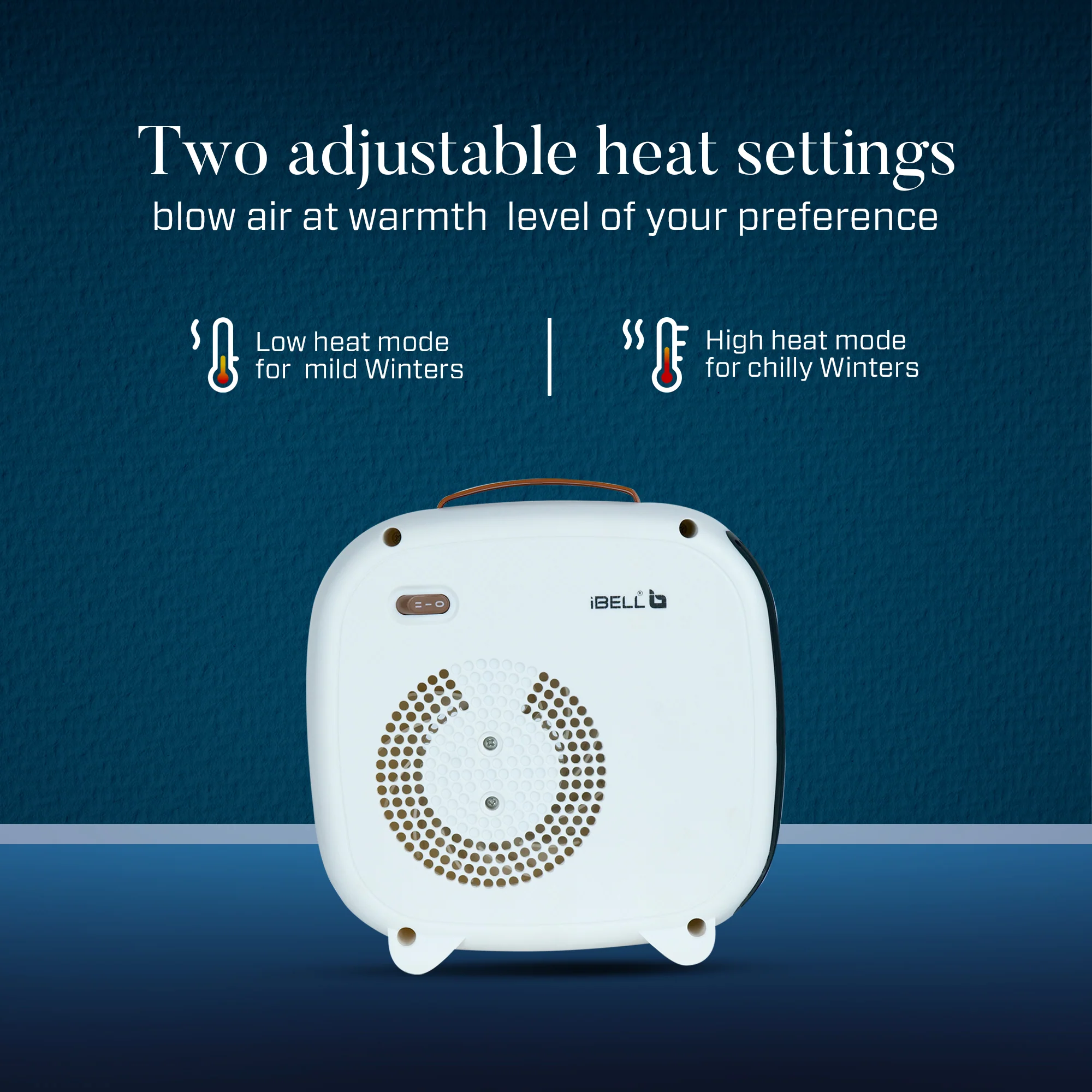 IBELL Electric Portable Room Heater | 2200W | Dual Heating Modes | Advanced Overheat Protection | Automatic shut off | Quick Warming | 2-year Warranty | White - Image 7