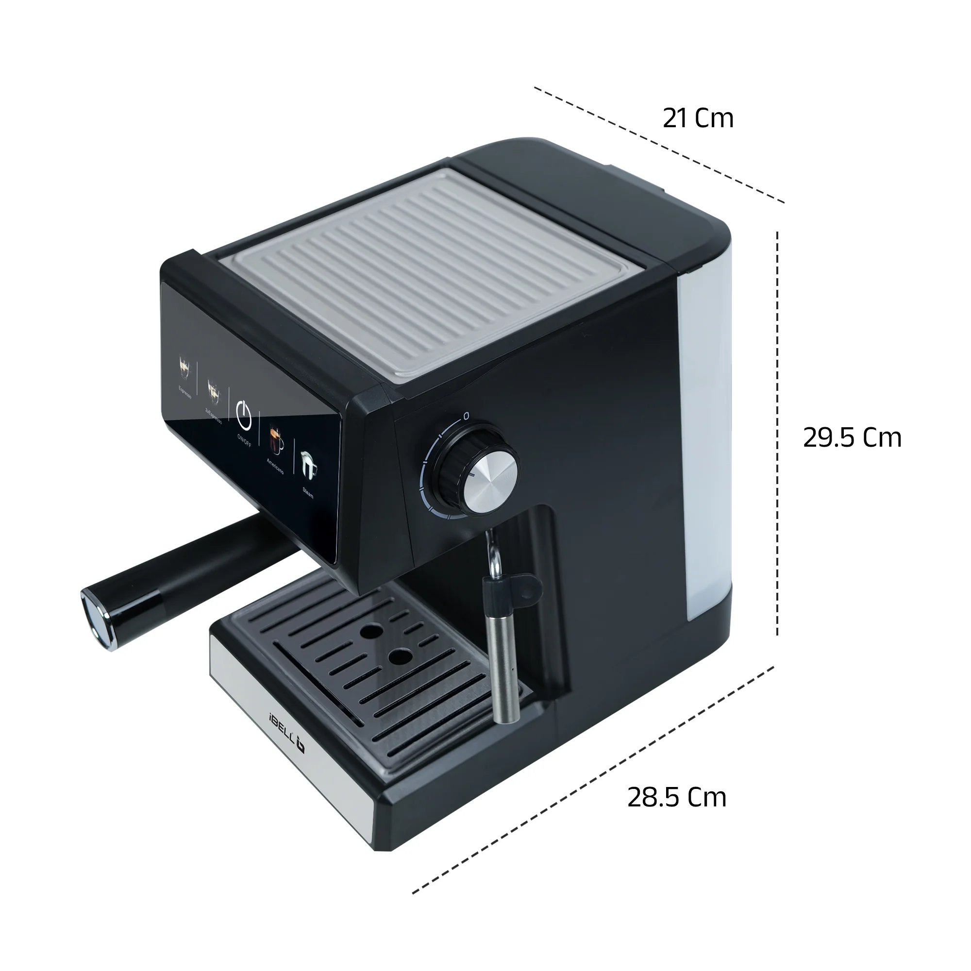 IBELL Coffee Maker Machine for Home, 20 BAR Espresso Coffee Machine, Touch Controls, Milk Frothing & Temperature Control, 1200W, For Cappuccino, Latte & Americano (BARISTAMAX200) - Image 4