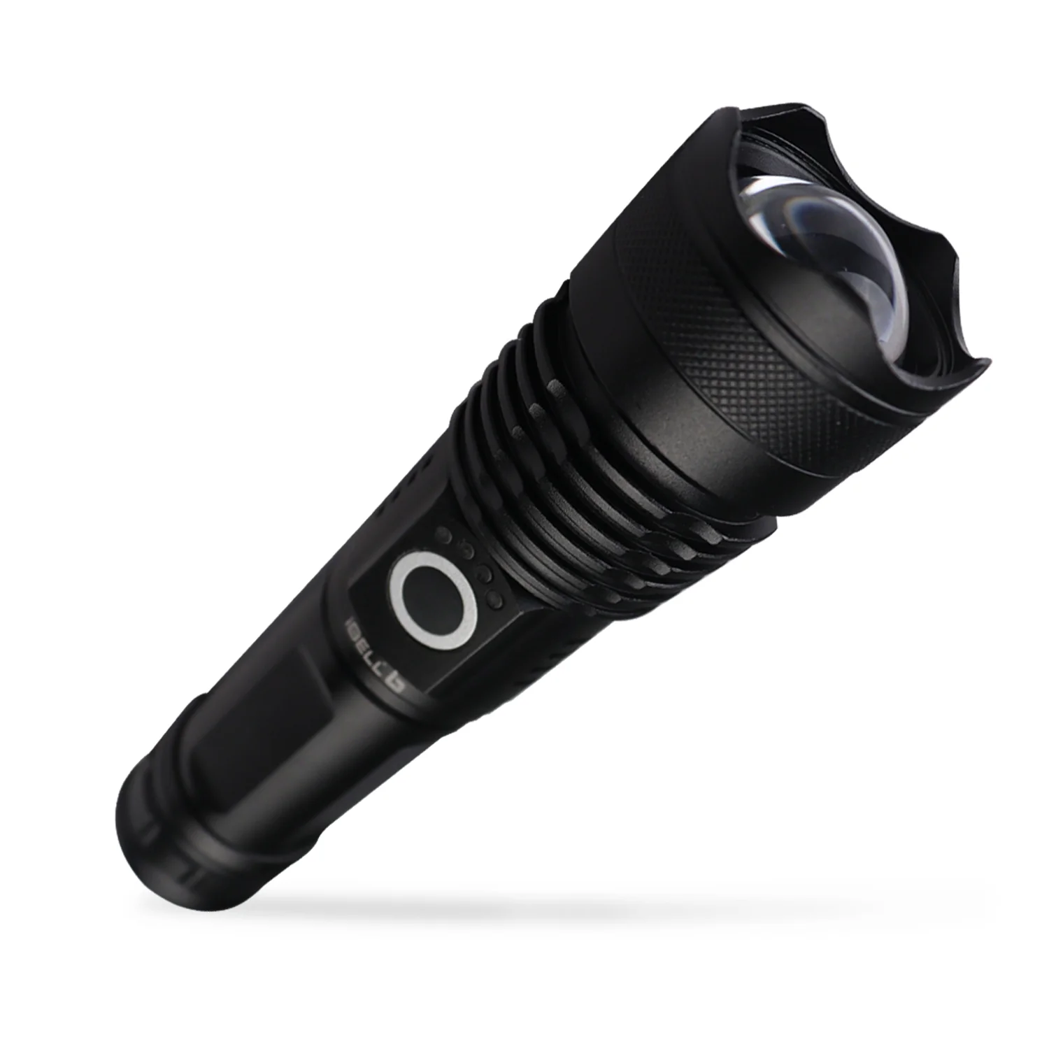 IBELL FL8360S Rechargeable LED Flashlight, Aircraft Aluminum, Telescopic Zoom, Water Resistant, Ultra Long Beam Range with 5 Light Modes (Black) - Image 5