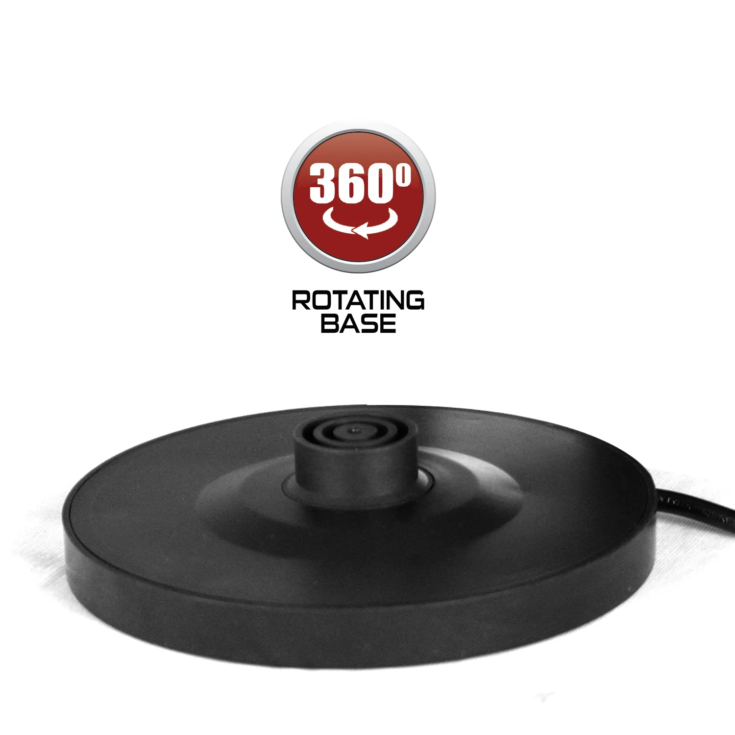 iBELL Gekb17M Black Glass Electric Kettle, Glass Kettle, 1500 Watts, 1.7 Litres, With Led Light, Tempered Glass, Auto Cut Off Function, 360 Degree Rotating Base, Black - Image 3