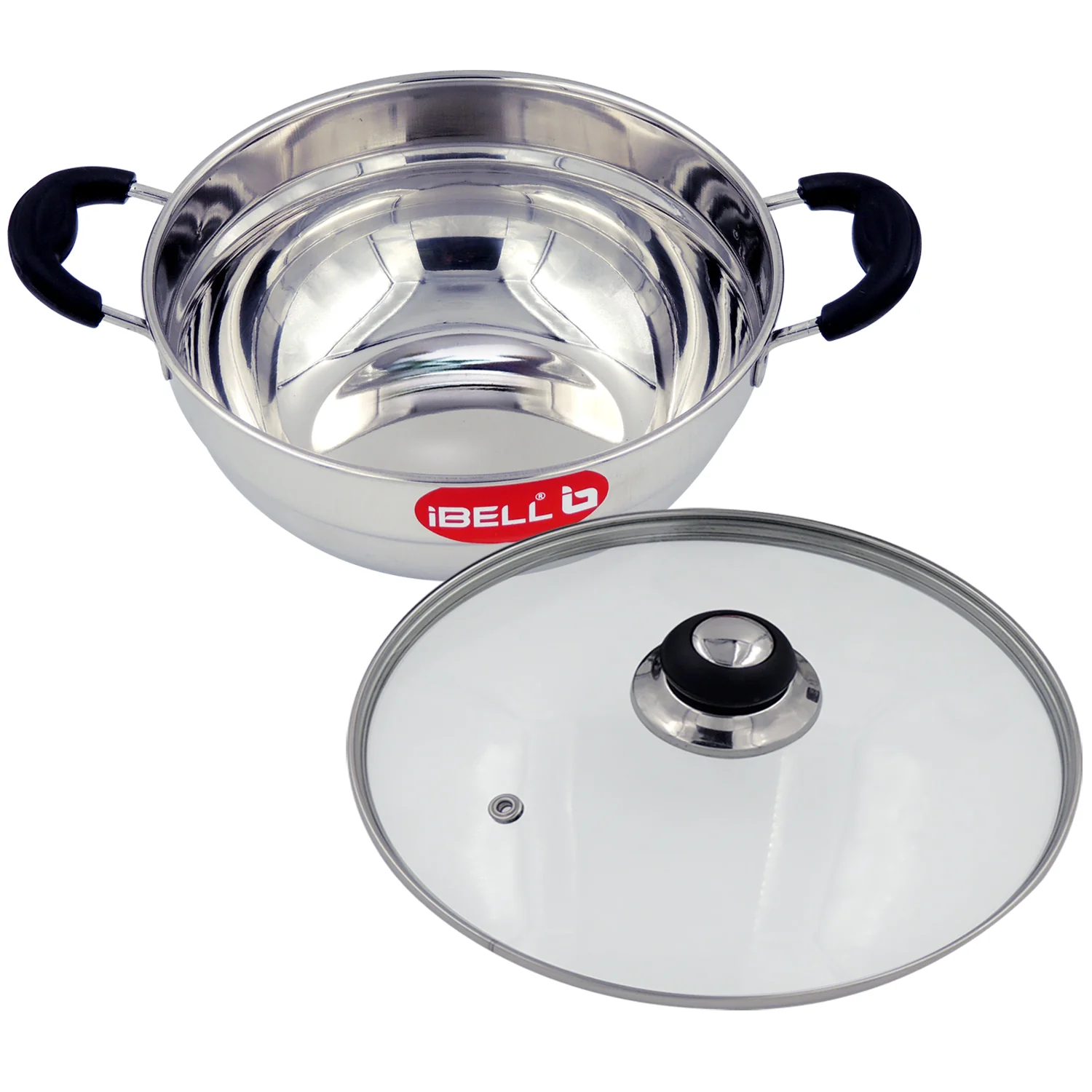 iBELL 2P08G Multi Purpose Kadai with Idli Maker Stainless Steel, 2 Plates 8 Idlies, with Glass Lid - Image 6