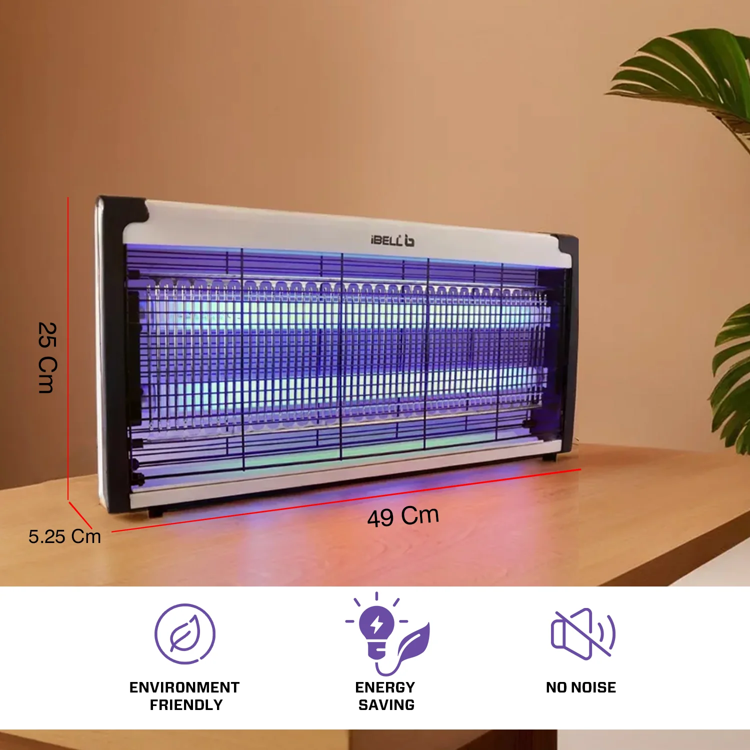 iBELL M215IK Bug Zapper Machine, 30W Insect Killer with Aluminum Body - Fly Catcher for Home, Hotels & Offices - UV Bulbs (Silver) - Image 8
