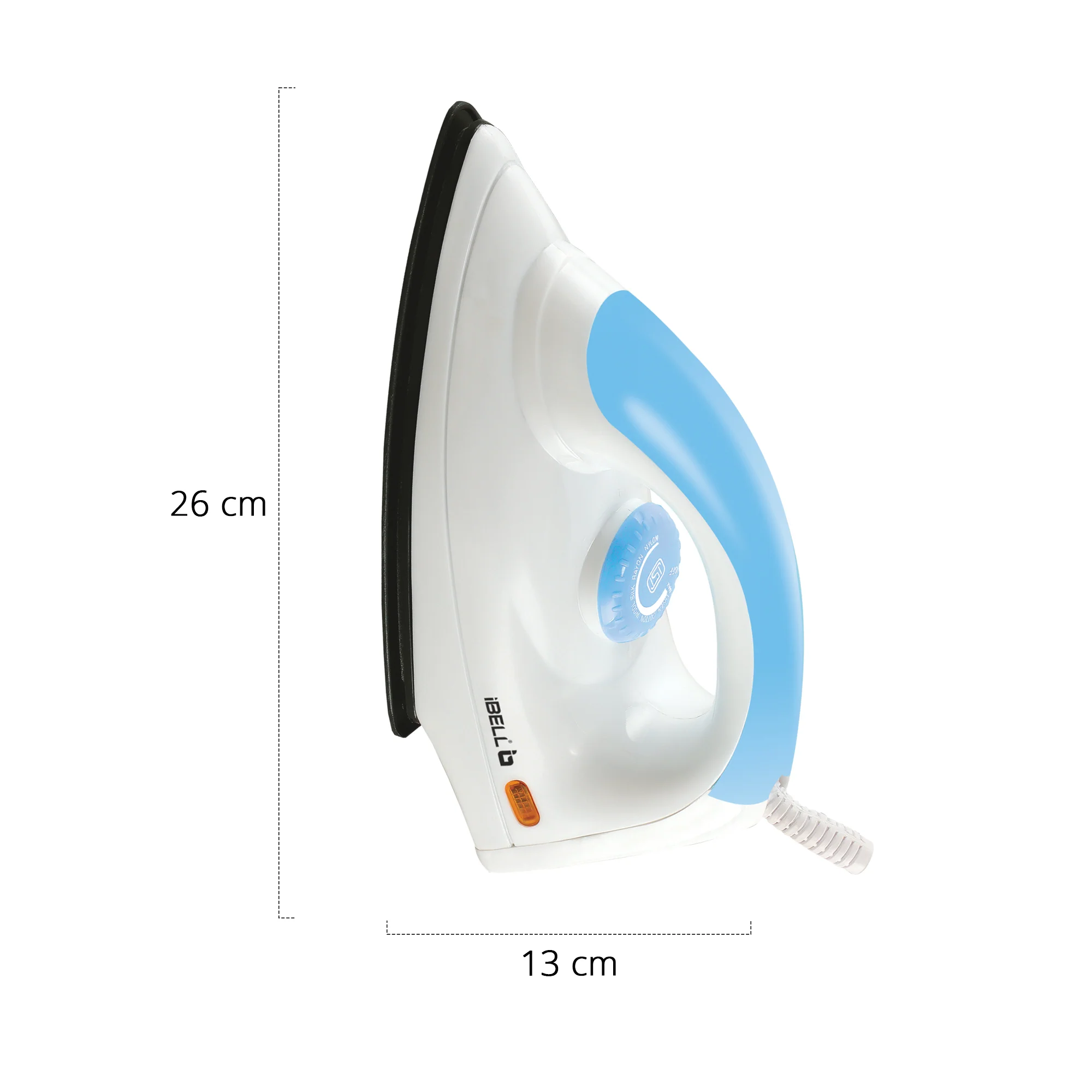 IBELL MAGIC 1000 Watts Dry Iron for Clothes with 3 Years Warranty, Non-Stick Soleplate, Adjustable Temperature Control, Shock Proof Body, Pilot Lamp Indicator, Compact and Lightweight Design - Image 5