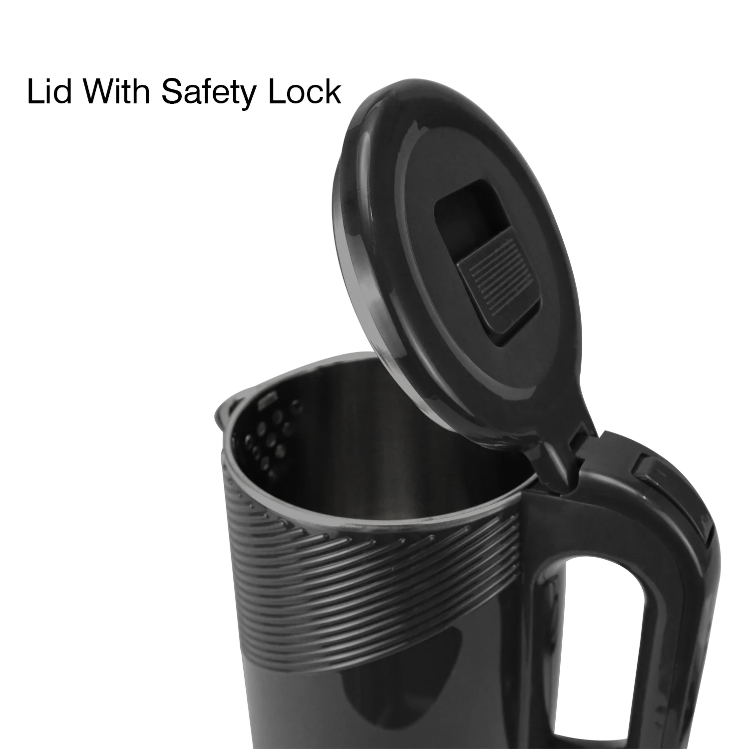iBELL Pek20Bkplus Premium Stainless Steel Electric Kettle, 2.0 Litre, Auto Cut-Off Feature, 360 Degree Rotating Base, Shock Proof Insulated Body (Black, 1600 Watts, 2 L) - Image 3