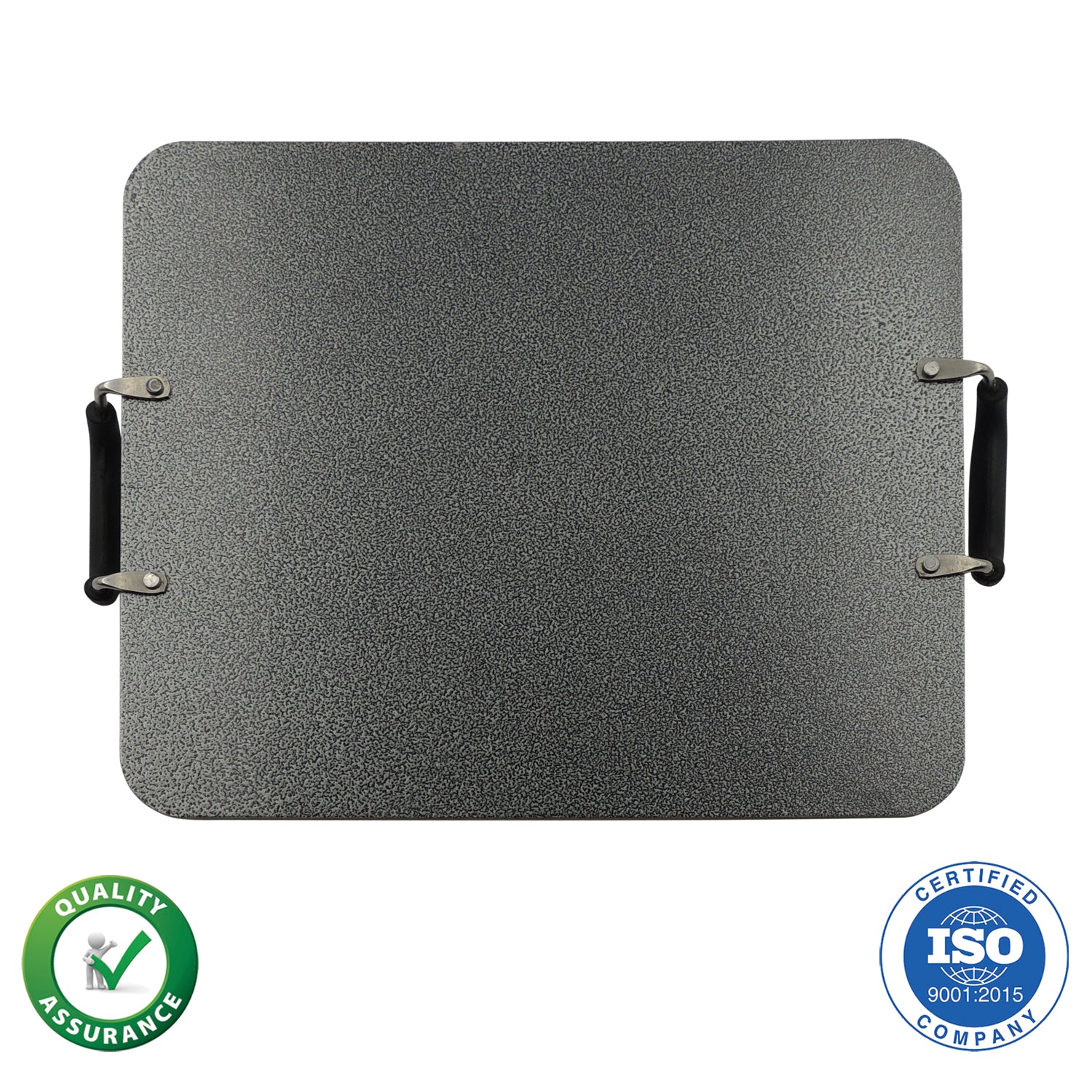 IBELL PT3833 Non Stick Tawa, Dosa Roti Chapati Pathiri Tawa, Large Rectangular Aluminium Body, 38cm x 33cm with 5mm Thickness (Black) - Image 5