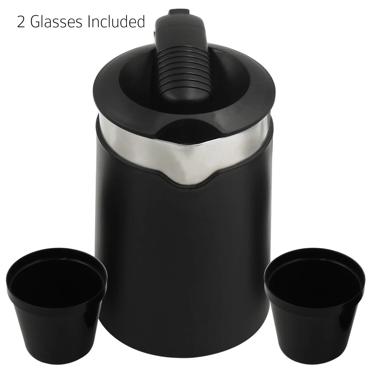 iBELL Sek105Bl Electric Kettle 500 Ml With Removable Lid,950 Watt,Auto Cut Off Function,Stainless Steel With Insulation,2 Glasses Free,Double Wall Kettle (Black),950 Watts,0.5 Liter - Image 5