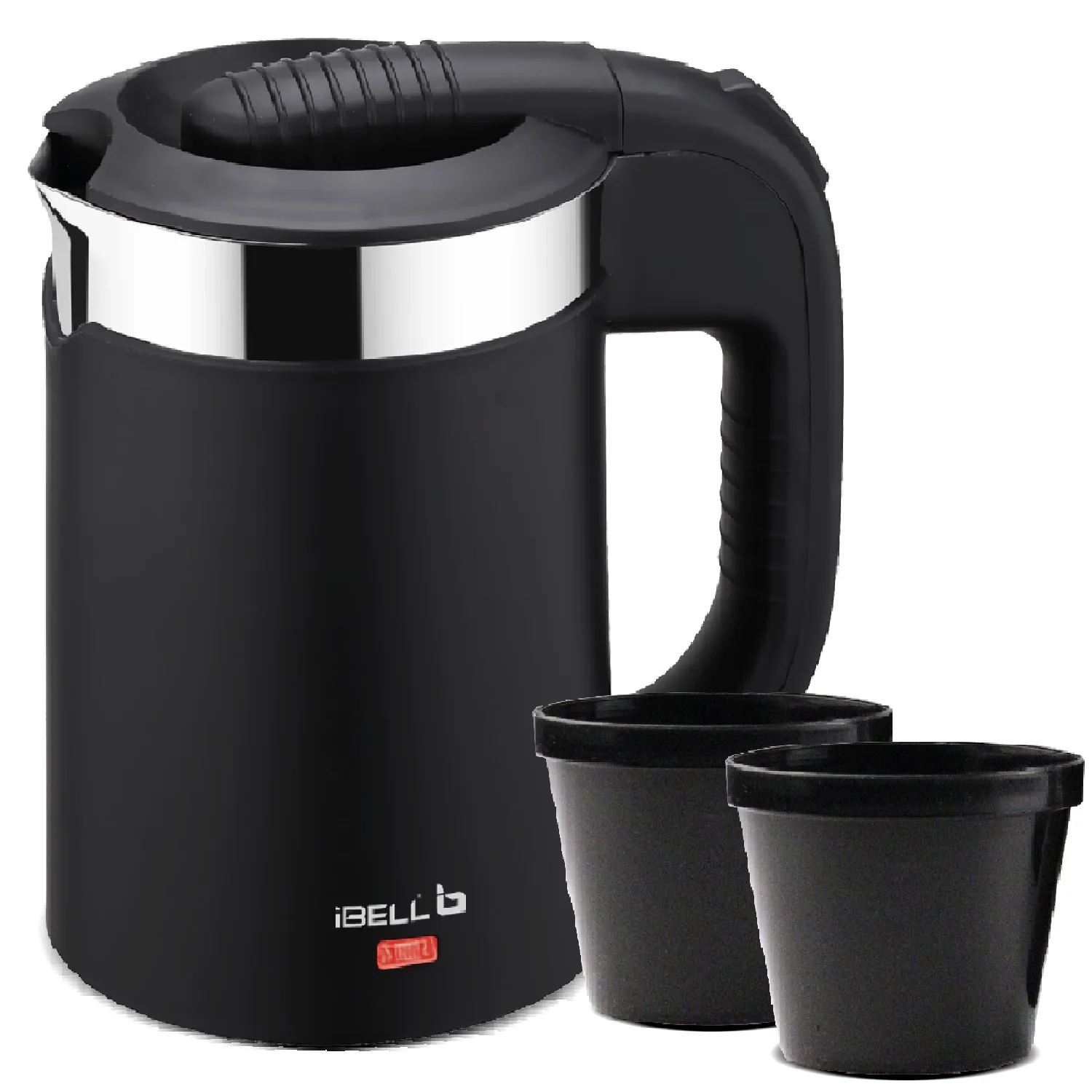 iBELL Sek105Bl Electric Kettle 500 Ml With Removable Lid,950 Watt,Auto Cut Off Function,Stainless Steel With Insulation,2 Glasses Free,Double Wall Kettle (Black),950 Watts,0.5 Liter - Image 7