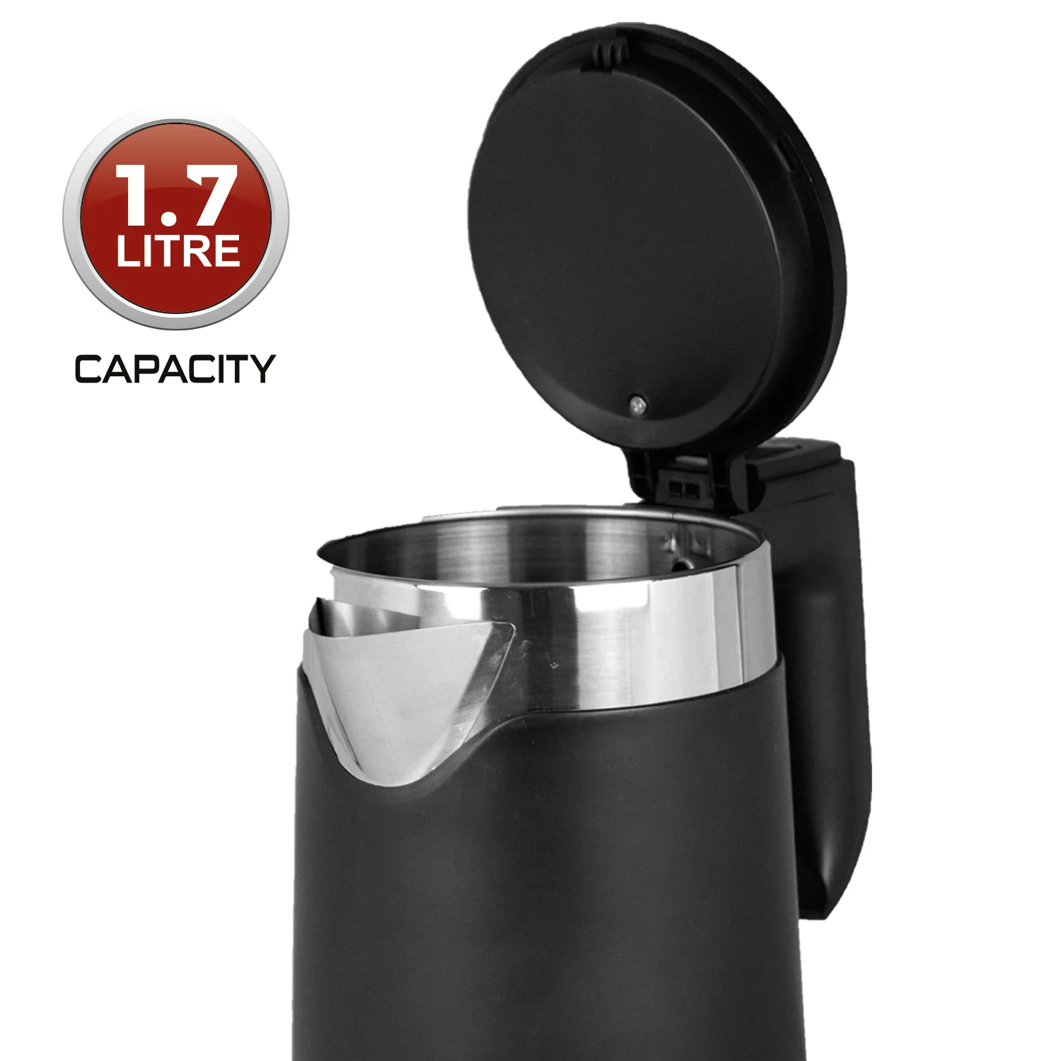 iBELL SEK170BM Premium Electric Kettle 1.7 Litre, 1500 Watt, Stainless Steel with Insulation, Auto Cut-Off (Black) - Image 5