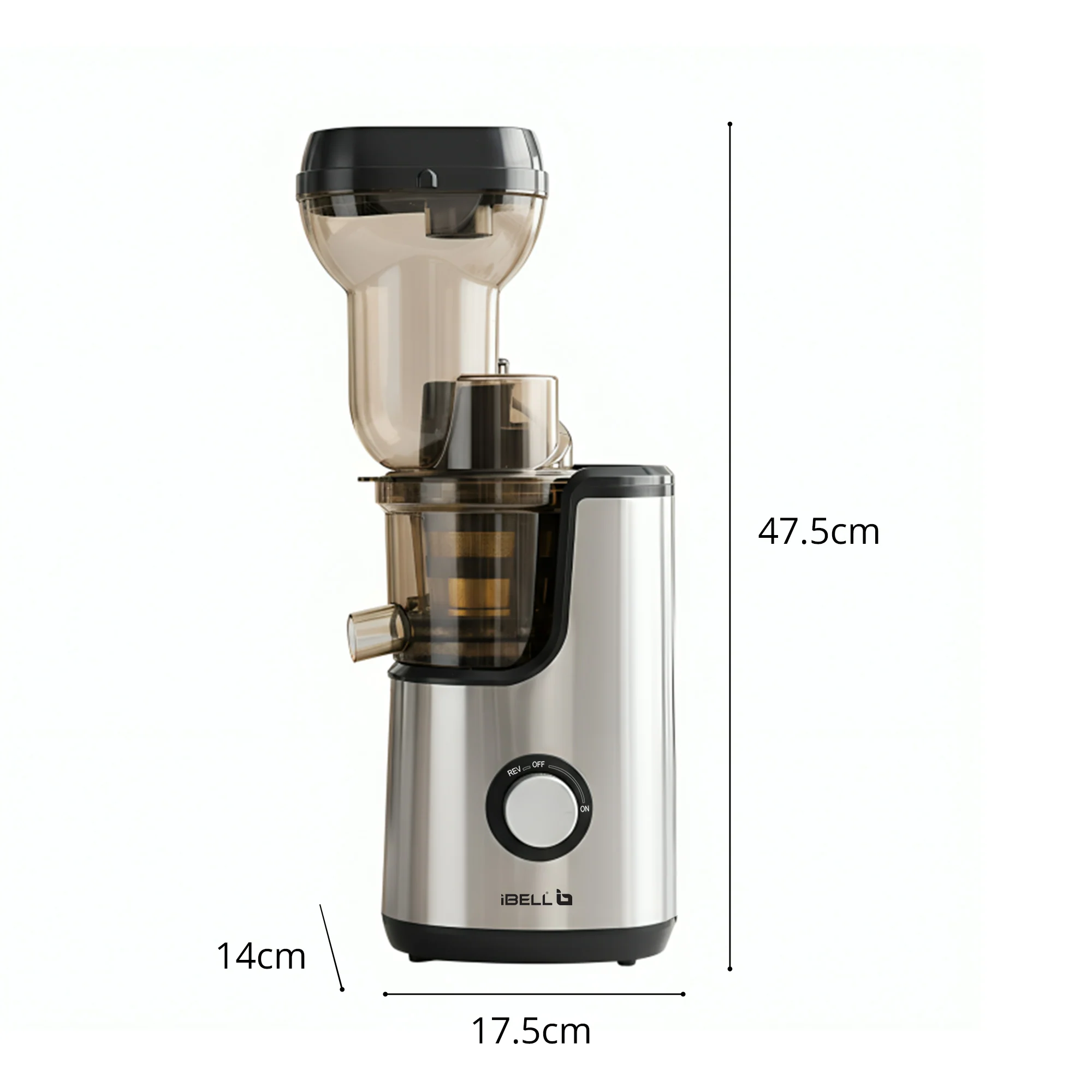 iBELL SLOW FUSION 750 Cold Press Slow Juicer 300W Silent Motor All-in-1 Fruit & Vegetable Juicer machine for home Compact Design Easy Assembly & Cleaning with 10 -Year Warranty - Image 7