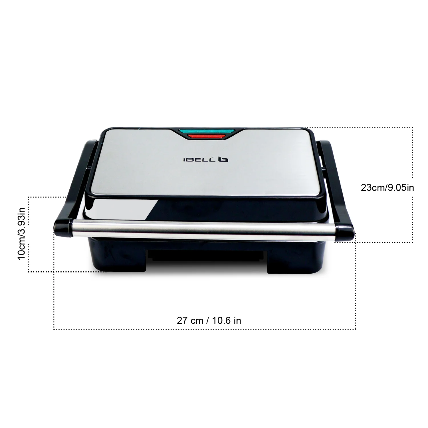 IBELL SM1515C Electric Sandwich Maker 1000W With Non Toxic Ceramic Coated Plates, Floating Hinges, Adjustable Size, Panini/Toaster/Grill(black) - Image 6