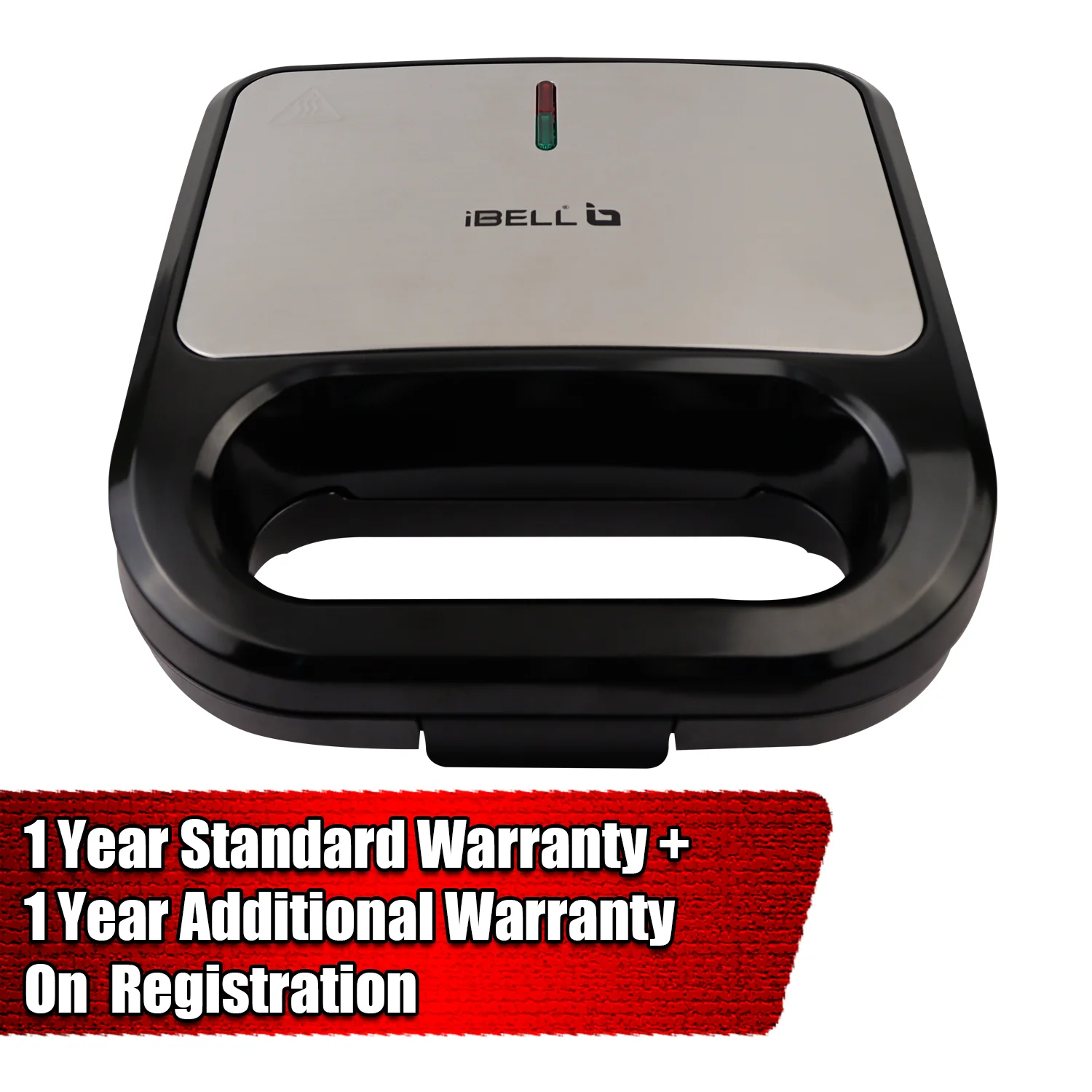 iBELL Sm3010M 3-In-1 Sandwich Maker Big Size, 1300 Watt, 2 Year Warranty, With Automatic Temperature Control And Detachable Plates For Toast/Waffle/Grill (28.5 X 25 10 Cmblack 3010) - Image 4