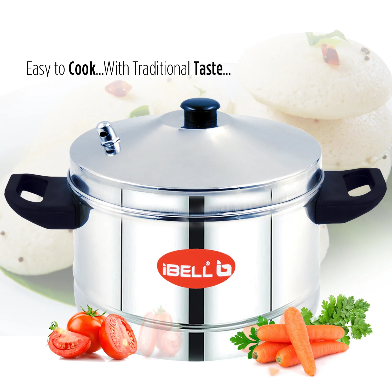iBELL Stainless Steel 6 Plates Idly Cooker Pot,Induction and Gas Stove Compatible Idli Maker(24 Idlies) - Image 4