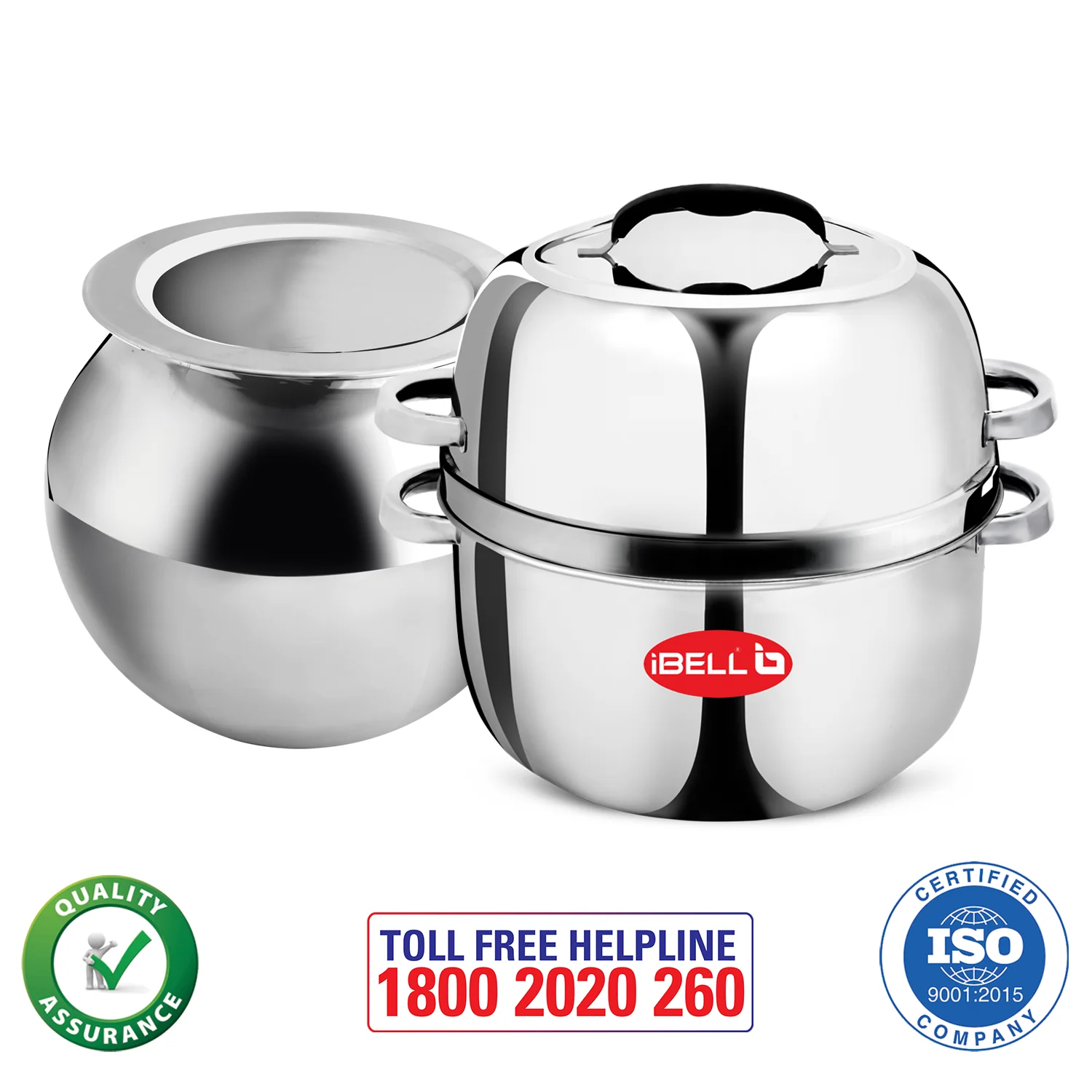 iBELL Stainless Steel Steam Pot, 1.5 Kilogram, Thermal Rice Cooker With Rubber Gasket (Induction Based Pot) Silver - Image 4