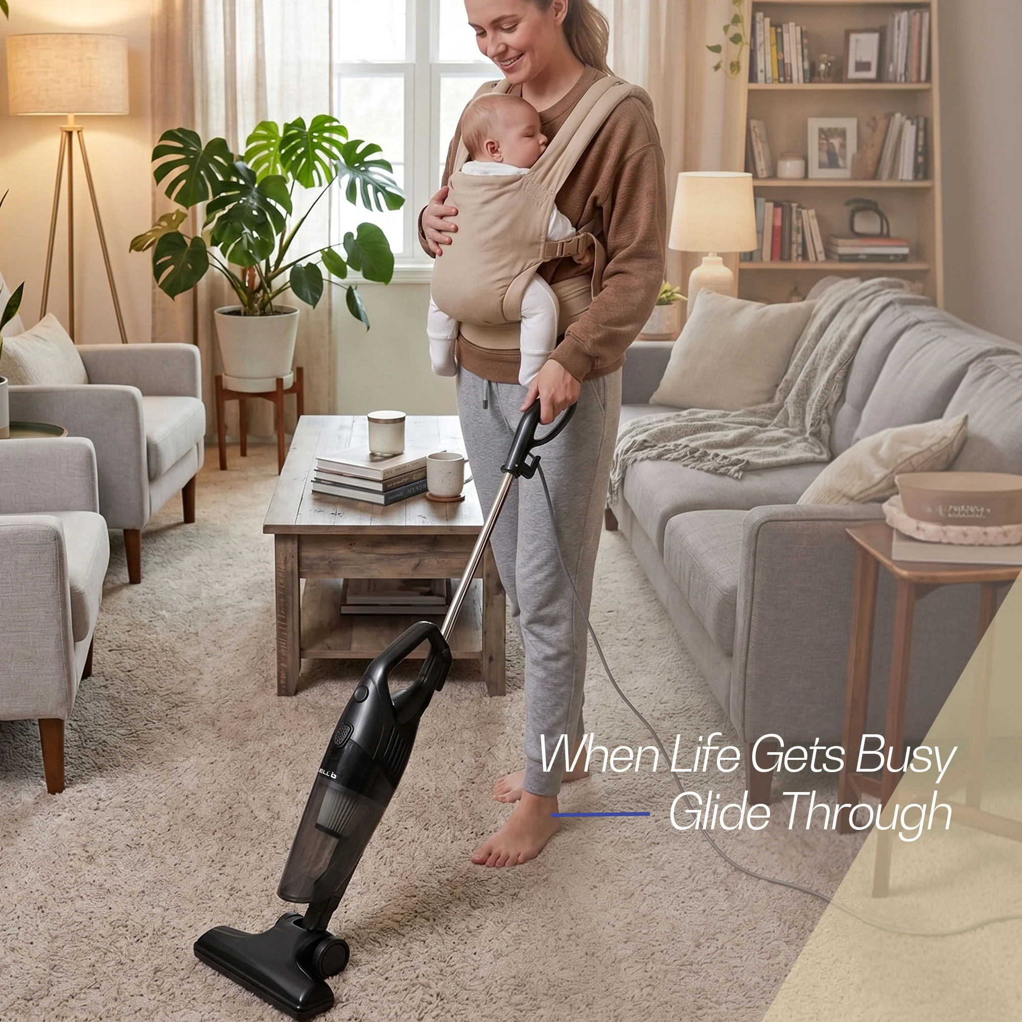 iBELL TURBOSTICK650 Stick Vacuum Cleaner | 600W | 20kPa | HEPA Filter | Bagless Design | Ideal for Floors, Curtains, Carpets, Sofa | black - Image 7