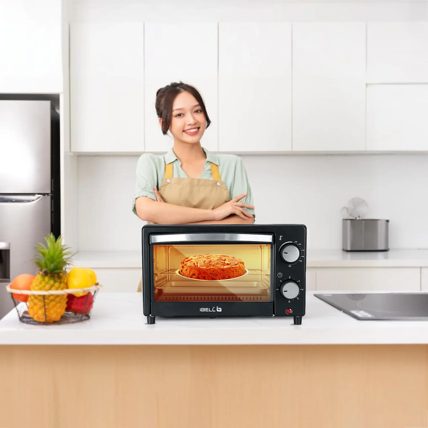 iBELL WAVE10 OTG Oven, 10 Litre, Compact Size, 1200W, Oven, Toaster, Griller, Precise Temperature & Timer Control (Black) - Image 6