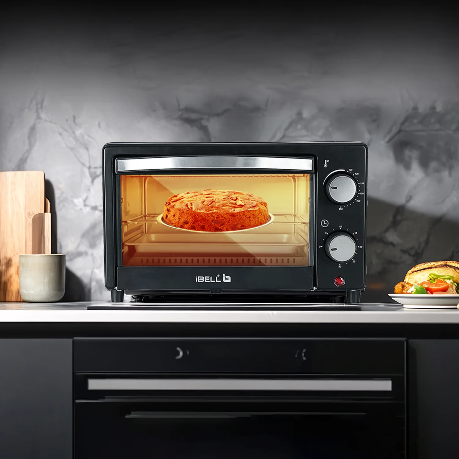 iBELL WAVE10 OTG Oven, 10 Litre, Compact Size, 1200W, Oven, Toaster, Griller, Precise Temperature & Timer Control (Black) - Image 7