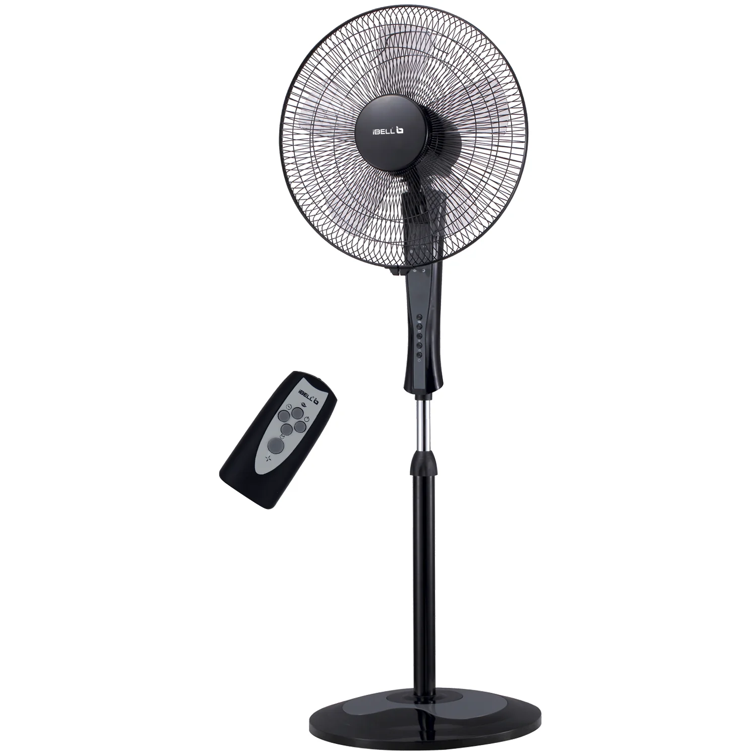 IBELL WINDP10 Pedestal Fan 5 Leaf with Remote and High Air Flow,406mm, 55W, High Speed, 100% Copper & Timer Function, Black - Image 10
